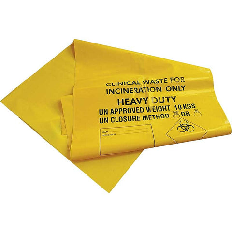 Clinical Waste Sacks (Pack of 25), Max 10kg