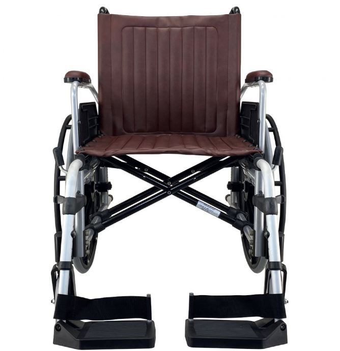 MRI Non-Ferromagnetic Wheelchair, 20" Wide with Detachable Footrests