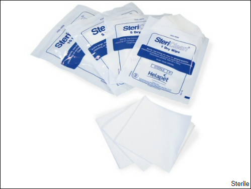 SteriClean® Single Pack Dry Wipe (sterile)