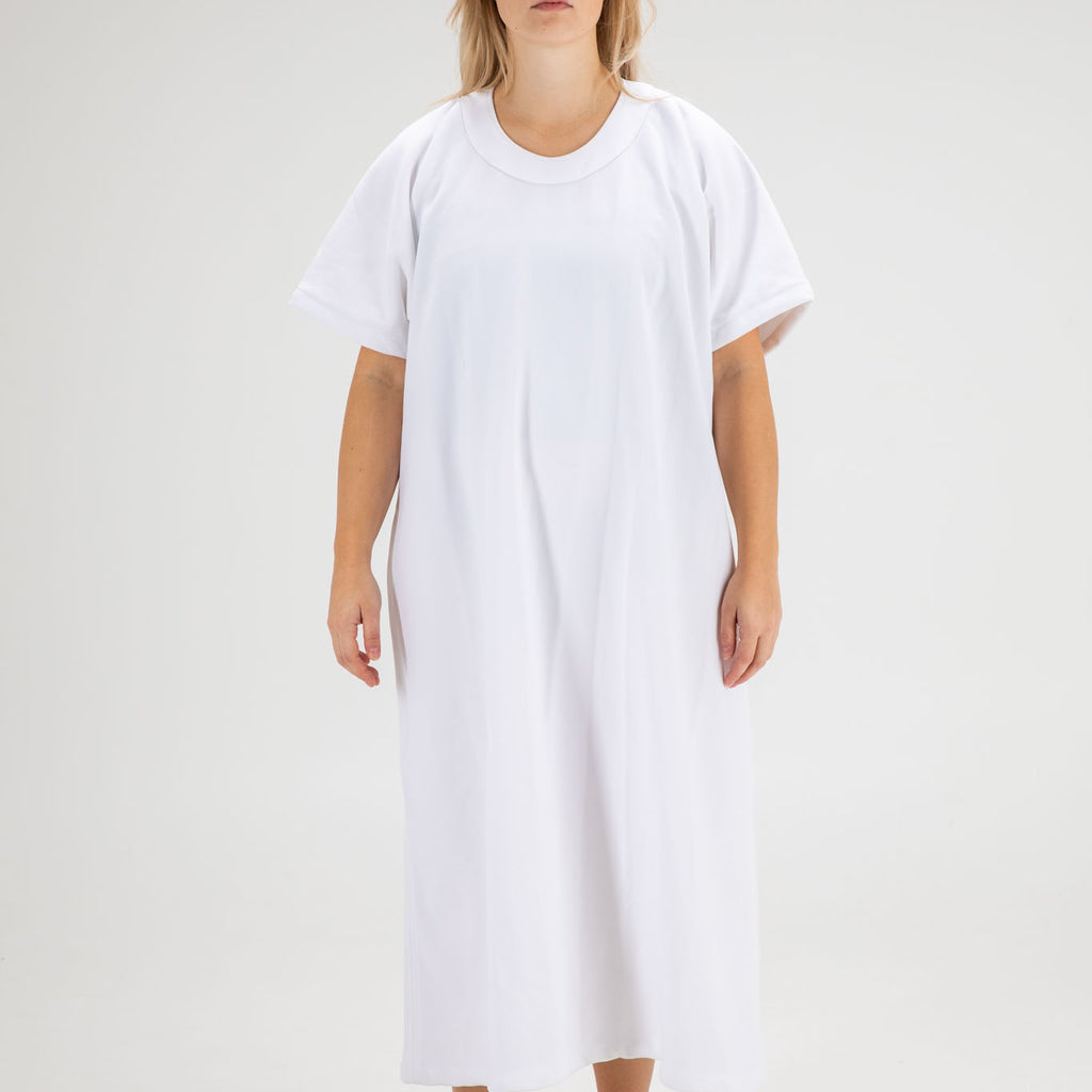 Tear Resistant Gown for Psychiatric Clinic (White)