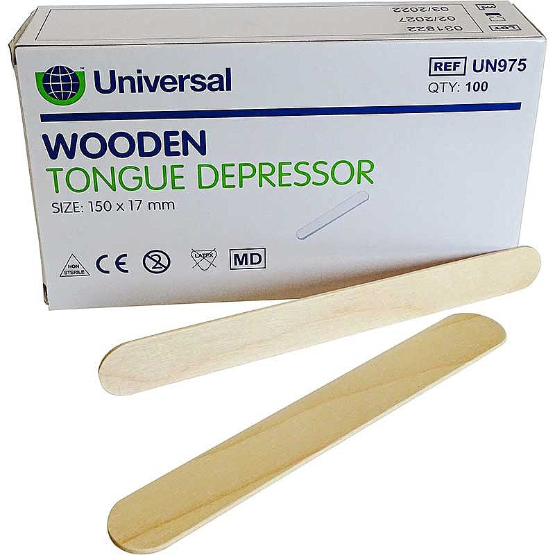 Tongue Depressor 100 per pack (Carton of 50 pack)