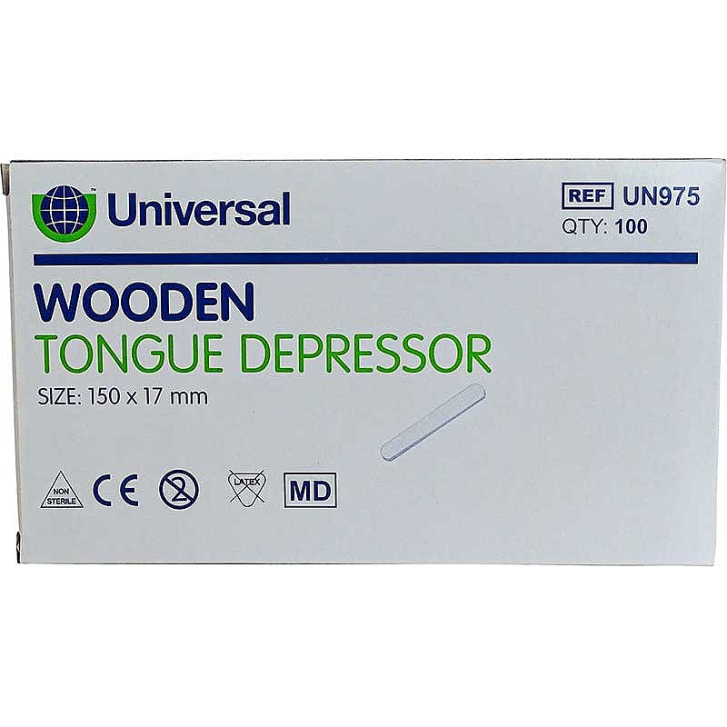 Tongue Depressor 100 per pack (Carton of 50 pack)