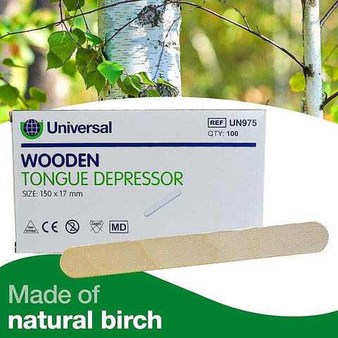 Tongue Depressor 100 per pack (Carton of 50 pack)