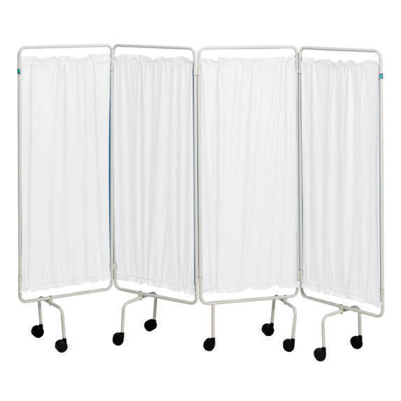 White Screen Frame & Curtains (4 panels)