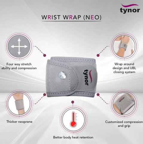 Tynor Wrist Wrap (Neoprene)