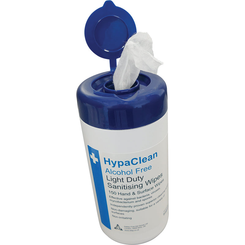 HypaClean Light Duty Sanitising Wipes (Skin & Surface) - 12 drum of 150 wipes