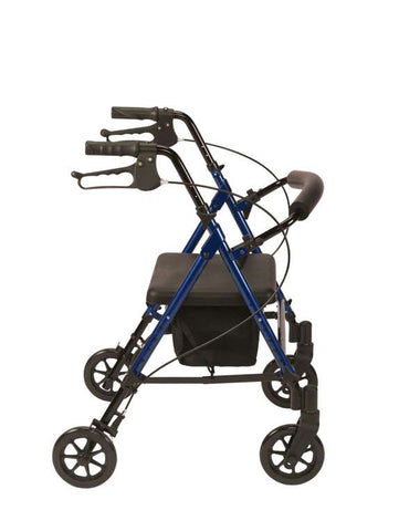 Four Wheel Rollator With Adjustable Seat Height